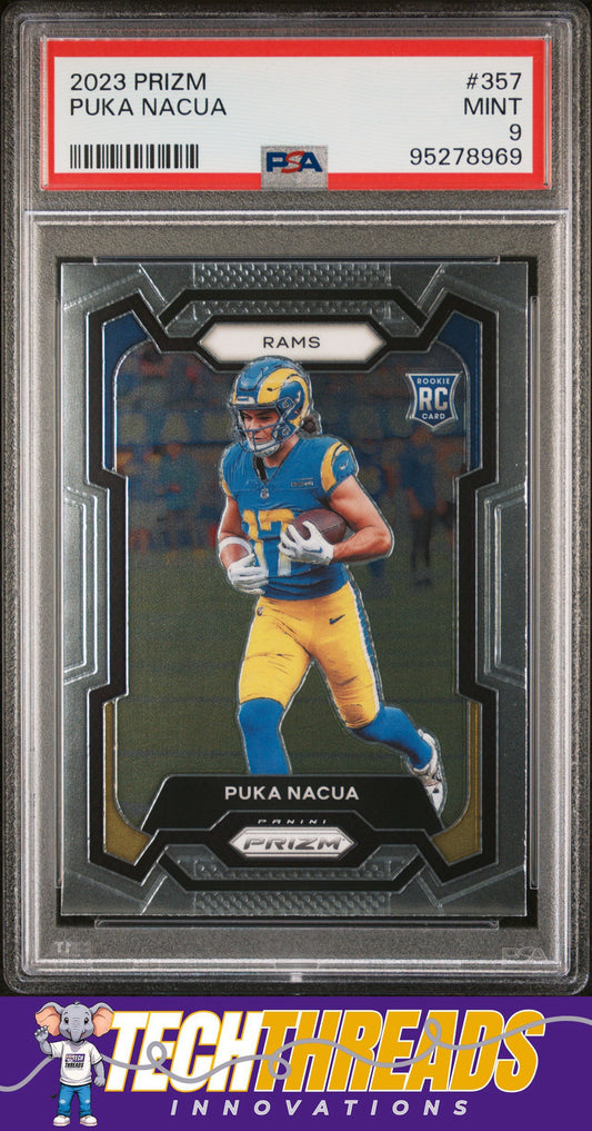 2023 Panini Prizm #357 Puka Nacua PSA 9